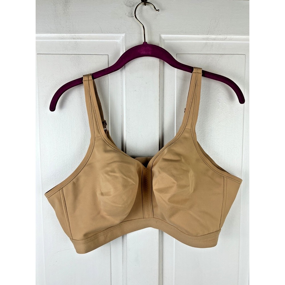 Soma Embraceable FC Wireless Unlined Bra Size 44D Beige Full Coverage EUC